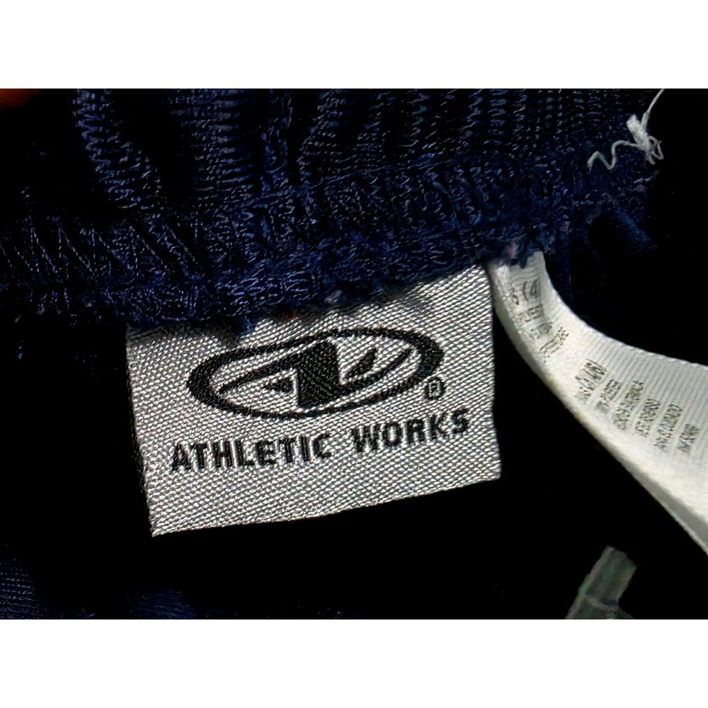 Athletic Works Navy Blue Striped Wide Leg Track‎ Pants Womens Small 4-6 A11 - Picture 8 of 10